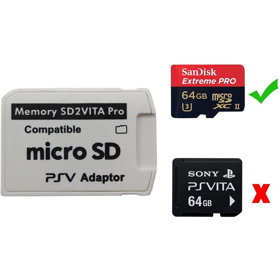 Iesooy UltimateバージョンSD2Vita 5.0メモリーカードアダプター、PS Vita PSVSDマイクロSDアダプターPSV 1000/2000 PSTV FW 3.60｜apm-store｜05