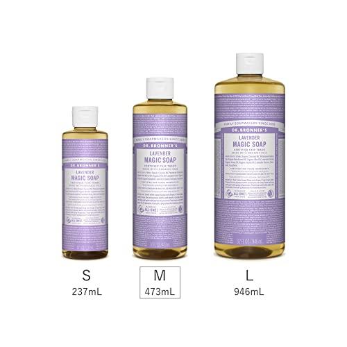 ドクターブロナー (Dr.Bronner's) ドクターブロナー マジックソープ LA(ラベンダー) 473ｍｌ オーガニックソープ｜apm-store｜03