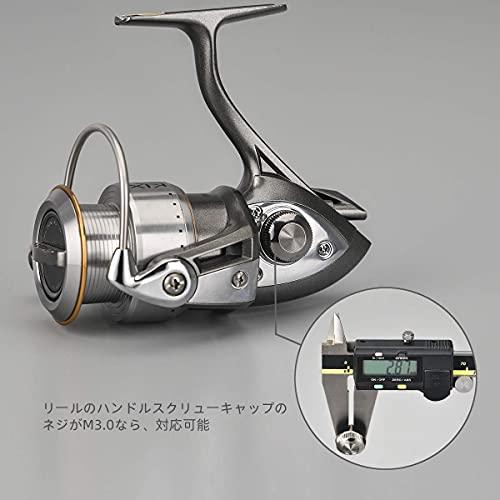 ゴメクサス R3 リールスタンド 42mm ダイワ (Daiwa) スピニングリール 保護用 共回り式 フック掛け レガリス レブロス 月下美人 8.6g超軽量 ランガン｜apm-store｜05