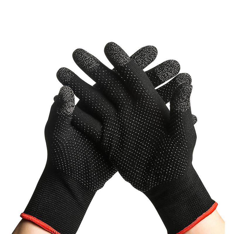 ❣️未使用❣️ゲームグローブ フィンガーゲーム通気性 防汗タッチ ブラック/レッド ❣️未使用❣️ゲームグローブ フィンガーゲーム通気性 防汗