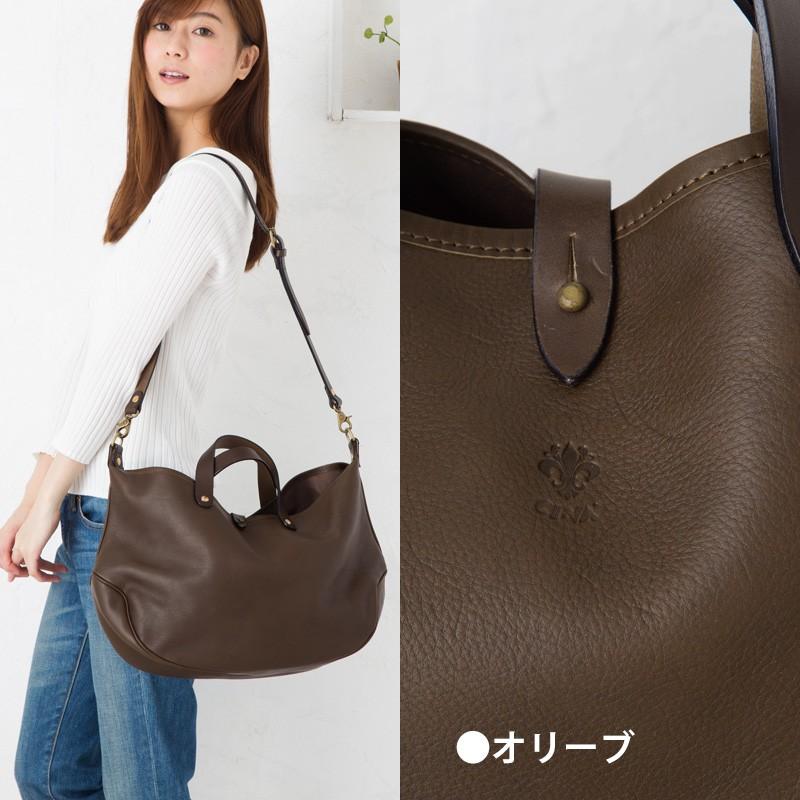 CI-VA（チーバ） 【セール40% OFF】CI-VA ヌメ革 舟型2WAYバッグ