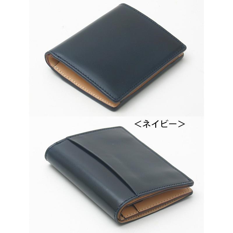 チマブエグレースフル　ネイビーコードバン ミニ財布 チマブエ アニリンコードバン ミニ財布 二つ折り CIMABUE