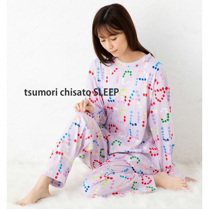 ツモリチサトスリープ 部屋着 パジャマ 1.2mmパイル 森の動物たち L