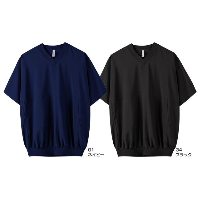 ビッグシルエット ストリートピステ 半袖 Vジャンパー (wundou