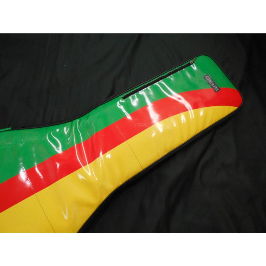 Crea-re Studio Sleeve Guitar Case/Green×Red×Yellow (クレアリ ギターケース)【価格改定！】｜apollon｜03