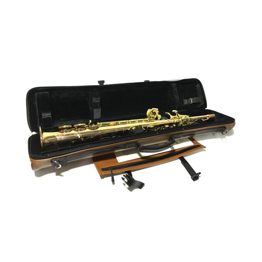 BROPRO P702TL Cylindrical Soprano Case Brown - Royal Style