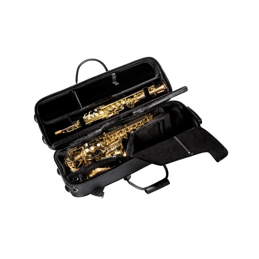BROPRO W730AS Black Combo Case for Alto and Soprano Saxophone
