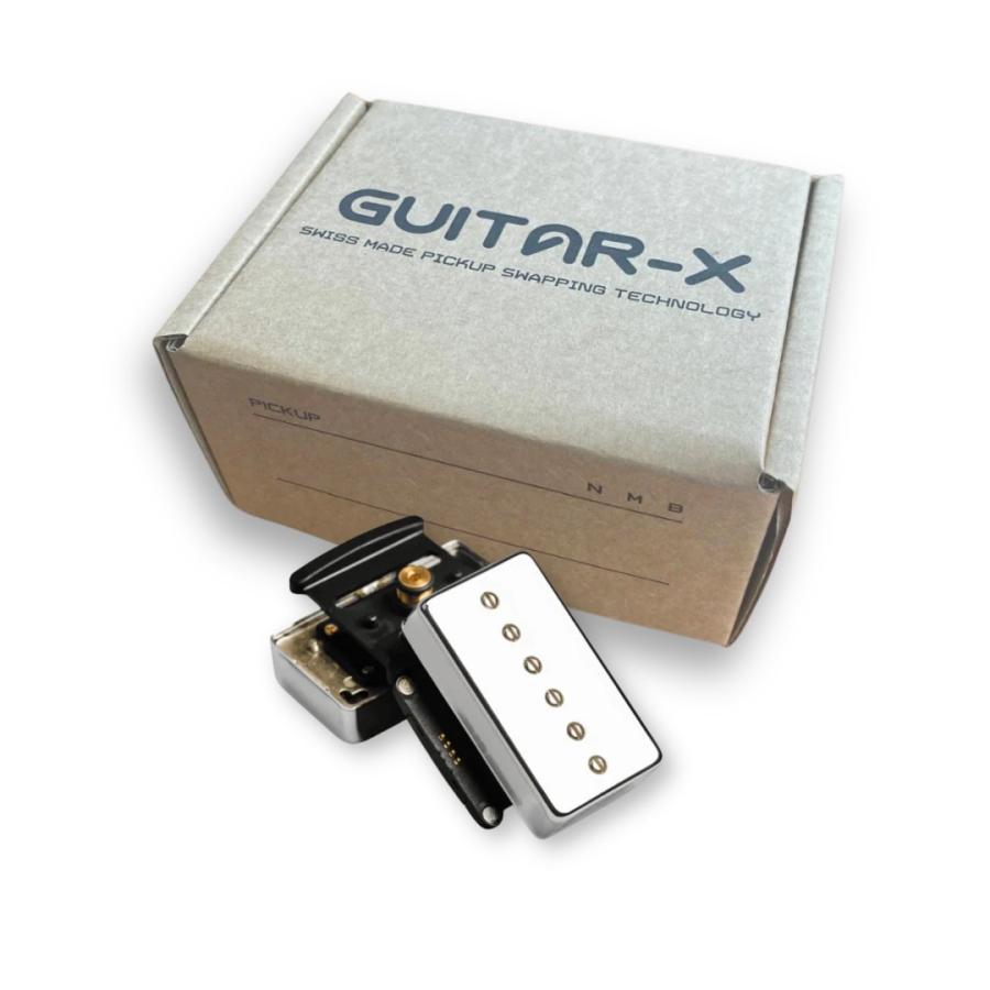Cream T Pickups Duchess P90 Set with Guitar-X Swapping Mounts
