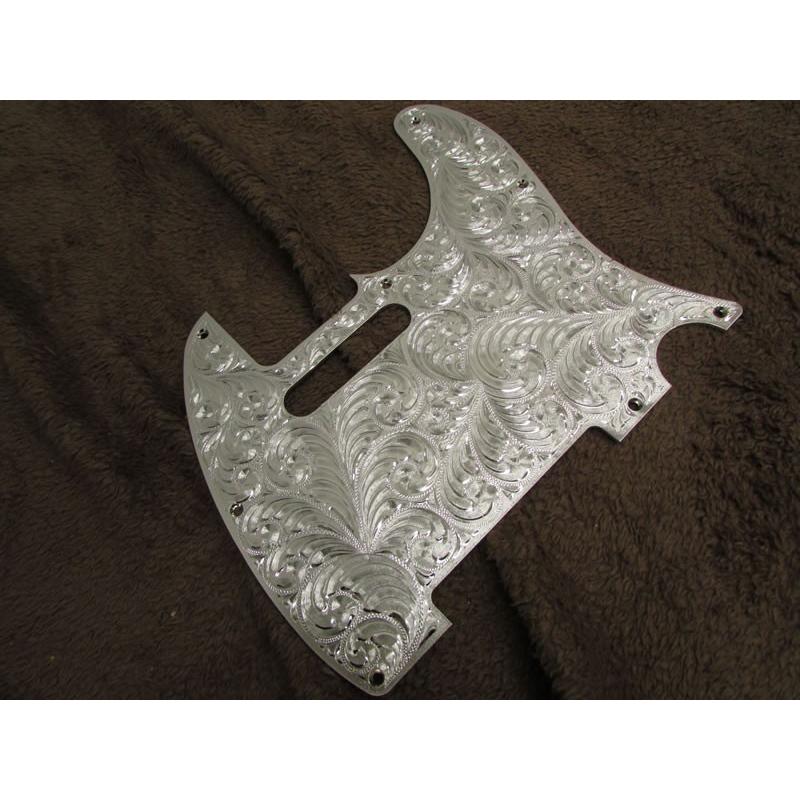 El Dorado Hand-Engraved Metal “Tele” Pickguard【エルドラド