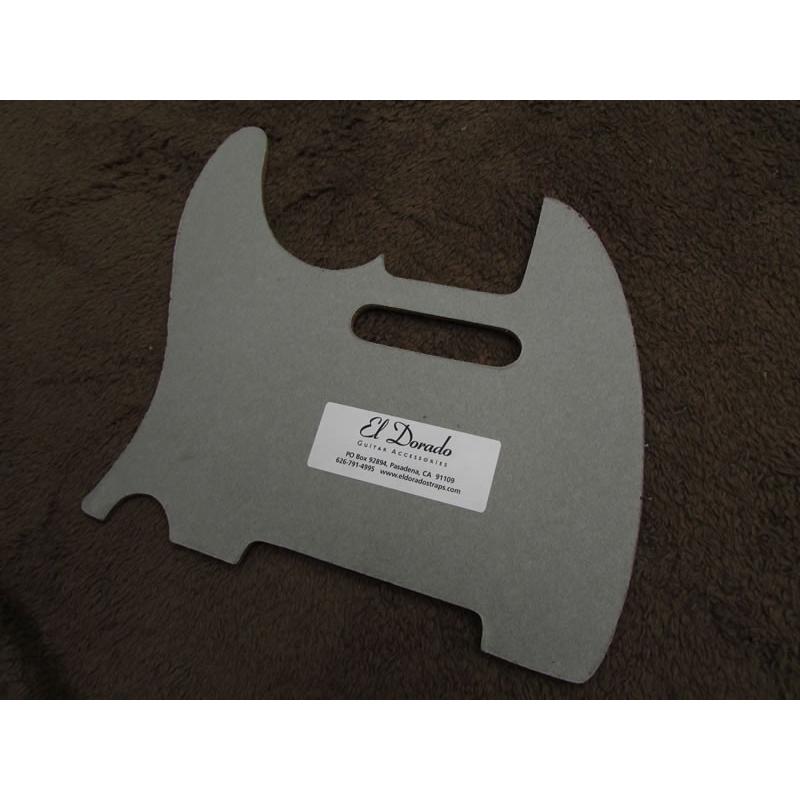 El Dorado Hand-Tooled Leather “Tele” Pickguard Brown【エルドラド レザーピックガード テレキャスター】_3