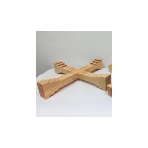 三島屋楽器店 宮太鼓用十字台 平置き用 1尺7寸〜2尺用 NO.312462