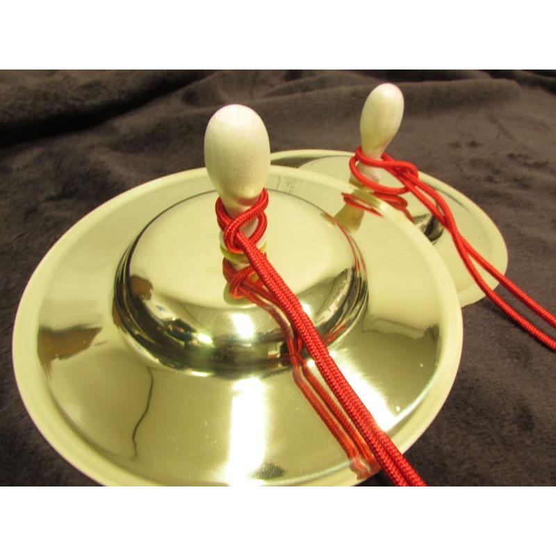 三島屋楽器店 チャッパ (手拍子) 4寸 (直径 約12.1センチ） 2枚一組