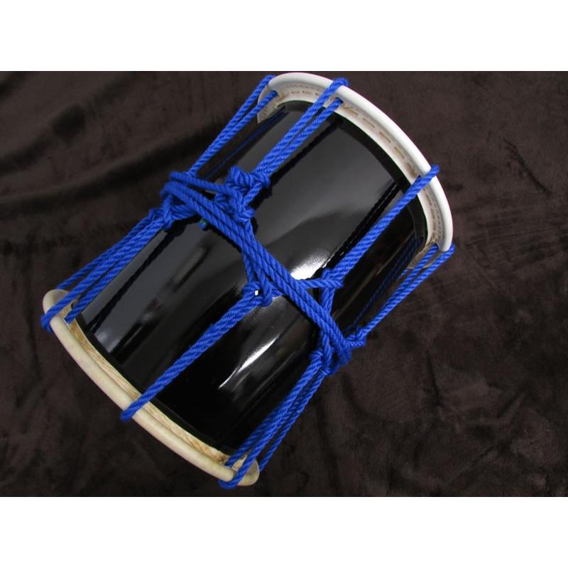 三島屋楽器店 オリジナル桶胴太鼓 7寸 (直径約21.5cm） ブルー 吊り
