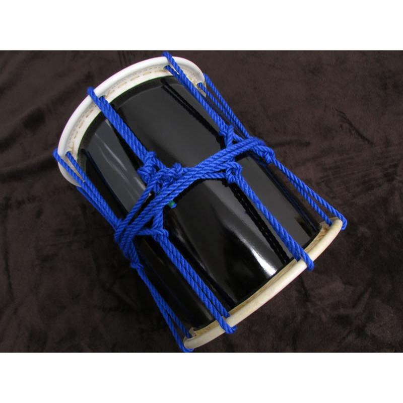 三島屋楽器店 オリジナル桶胴太鼓 9寸 (直径約27.5cm） ブルー 吊り