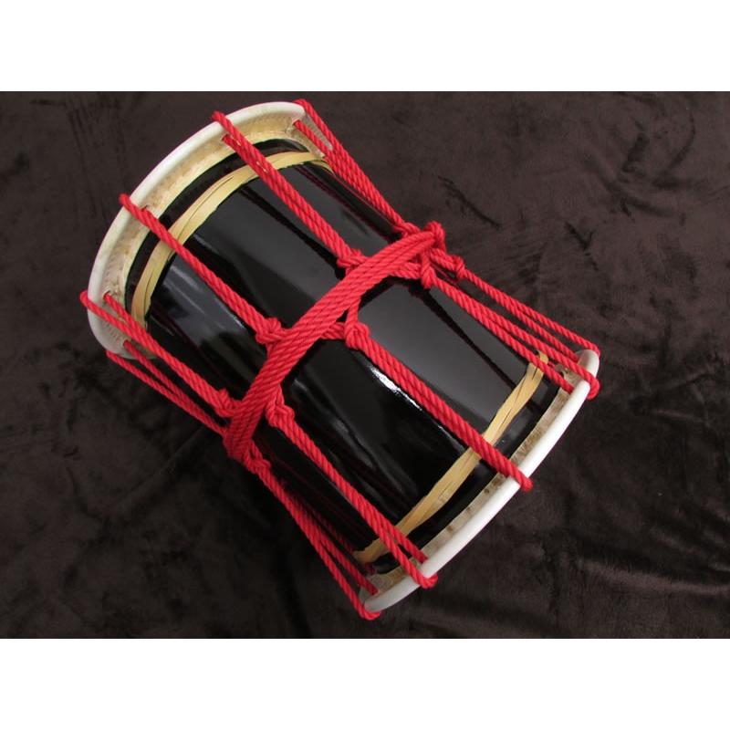 三島屋楽器店 オリジナル桶胴太鼓 9寸 (直径約27.5cm） レッド 吊り