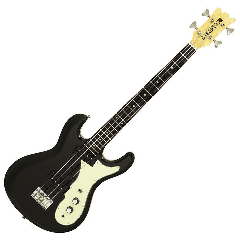 ARIA PRO II エレキベース ブラック DMB-206 Aria Pro II DMB-206 BK(エレキベース レトロクラシック ミニ