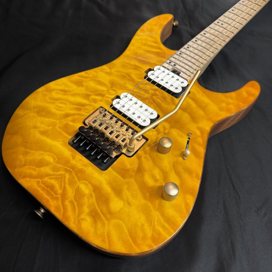 Charvel Pro-Mod DK24 HH FR M Mahogany with Quilt Maple Dark Amber 
