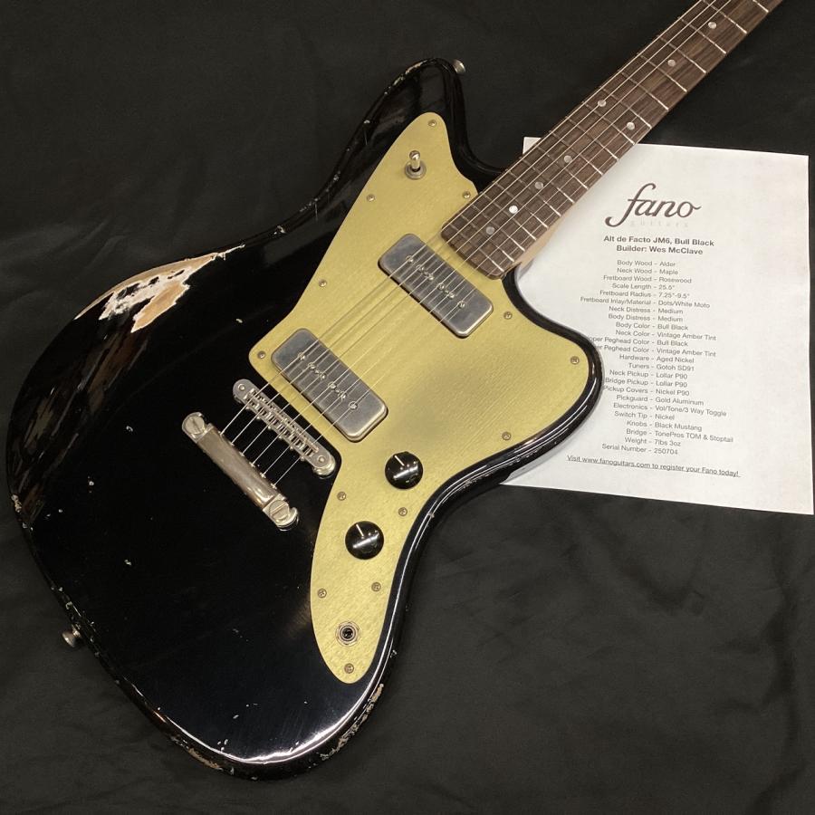 Fano Guitars Alt de Facto JM6/Bull Black【Serial:250704】(ファノ