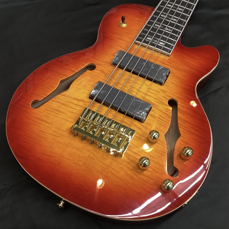 Katamalazoo 6-String Semi-acoustic Bass/Sunburst (6弦ベース