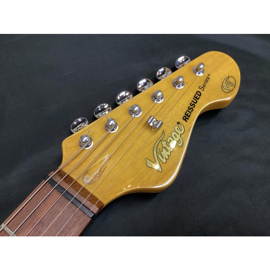 Vintage V6SSB ReIssued Electric Guitar Sunset Sunburst