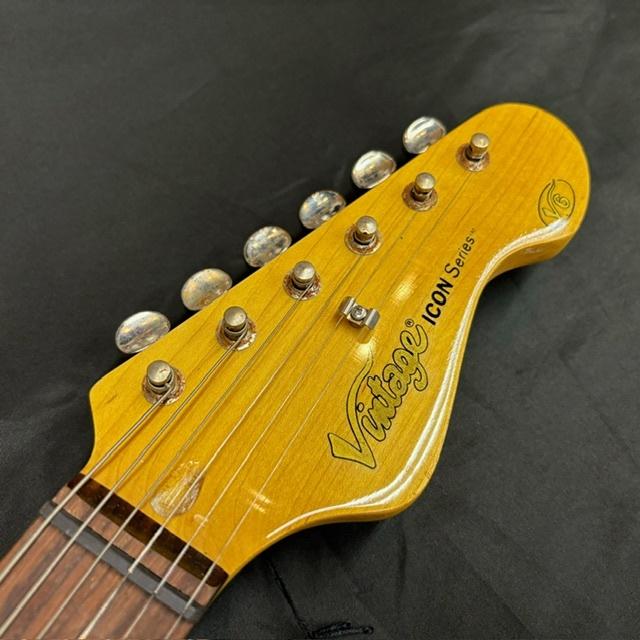 ヴィンテージサンバースト エレキギターハンドメイド Vintage V6MRSSB ICON/Distressed Sunburst (ヴィンテージ サン