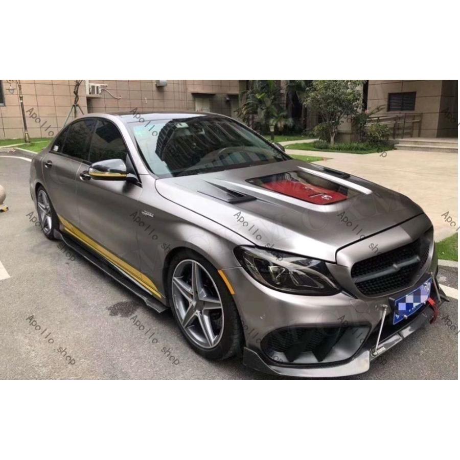 新品未使用　ベンツ cクラス W205 C63 AMGフロントエアベントカバー Amazon | Cクラス W205 AMGスポーツ 前期 フロントアンダー