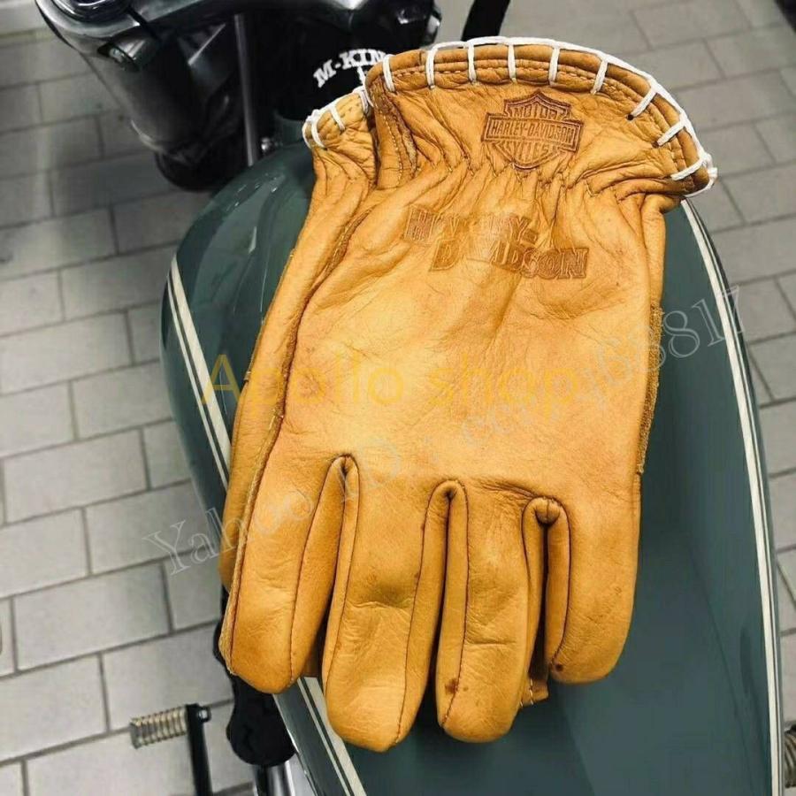 Harley-Davidson ハンドメイド 銅製 本革 手袋 グローブ Harley-Davidson ハンドメイド 銅製 本革 手袋 グローブ