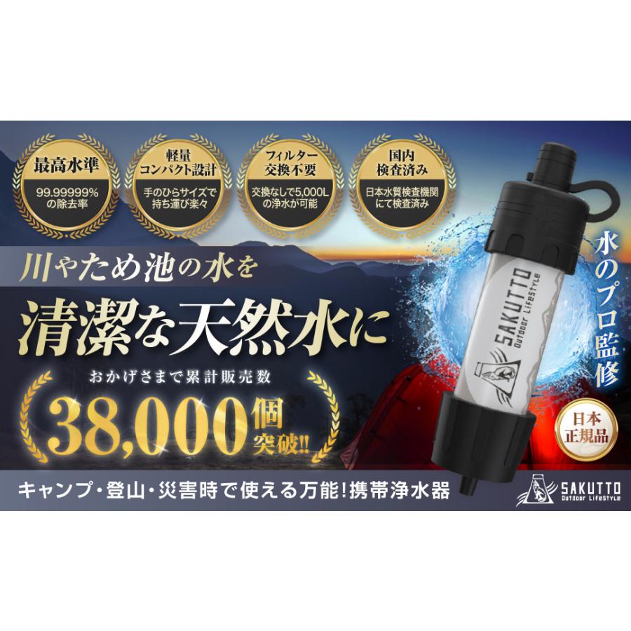 ★TBS冒険少年・脱出島で紹介されました★【Yahoo1位】 携帯浄水器 携帯用浄水器 浄水器 濾過器 アウトドア 登山 サバイバル 【日本正規品】｜apolonjapan-store｜08