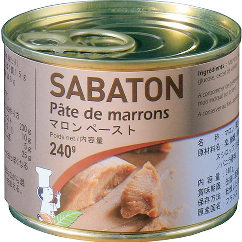 サバトン マロンペースト 240g (業務用 常温 缶詰 モンブラン 芋栗南瓜