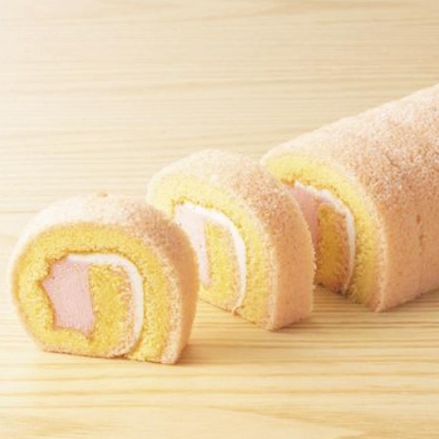 日東ベスト カット済み ロールケーキ ( いちご ) 210g(20カット
