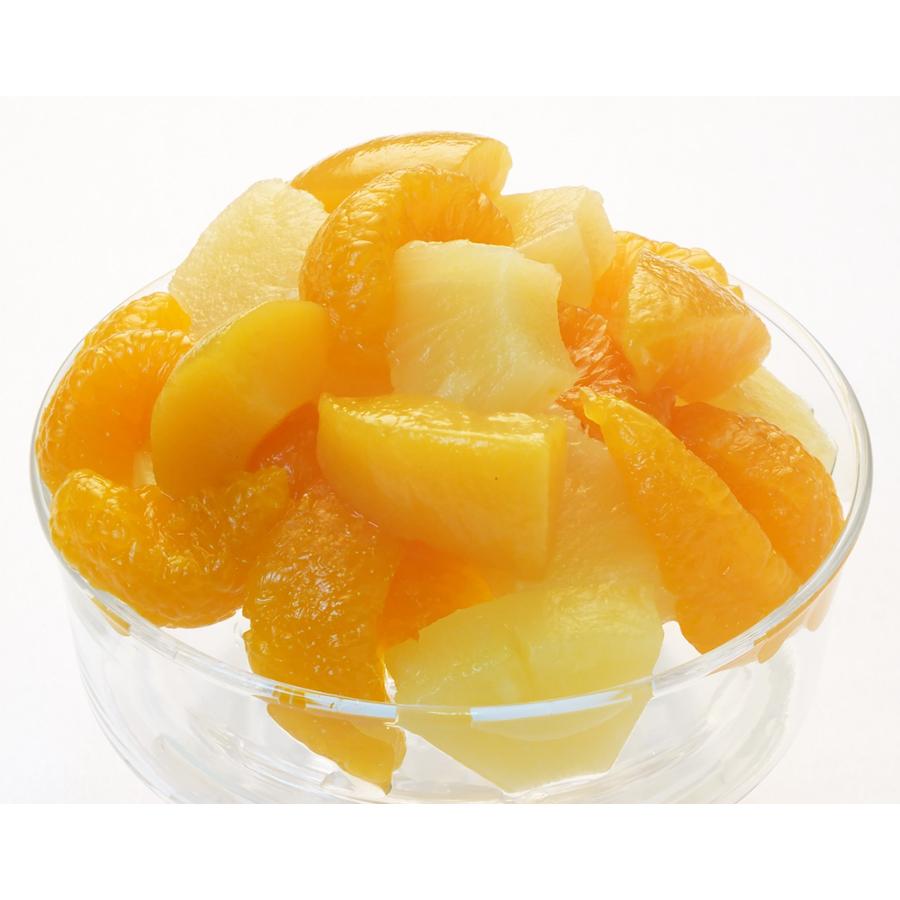 ミックス フルーツ 2号缶 ( 缶詰 / フルーツ缶 蜜柑 黄桃 パイナップル