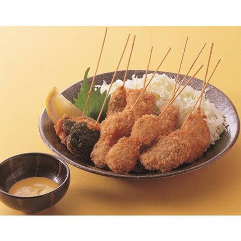 業務用 冷凍 極洋 串揚げセット 料理皆伝 210g 串カツ [1114041] : A
