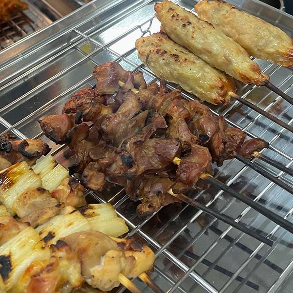 EAST BEE（イーストビー） 炎の焼鳥 砂肝串 (素焼き) 22g×10本 (業務用