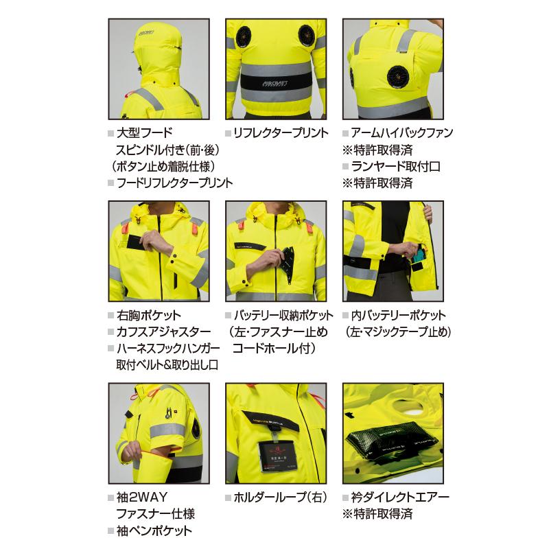 BURTLE（バートル） エアークラフト AC2111 s~xl AC10-2 限定ファン