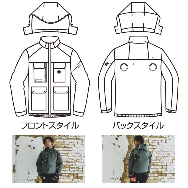 BURTLE（バートル） エアークラフト AC2031 s~xl ハイバックファン AC