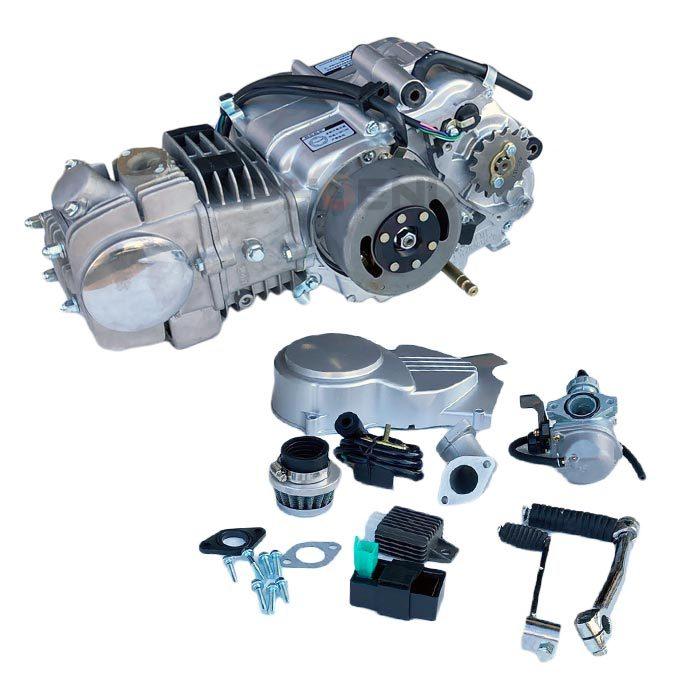 中華エンジン 125cc アルミシリンダー ノークラッチ 遠心クラッチ 4速 モンキー ゴリラ ダックス カブ シャリー