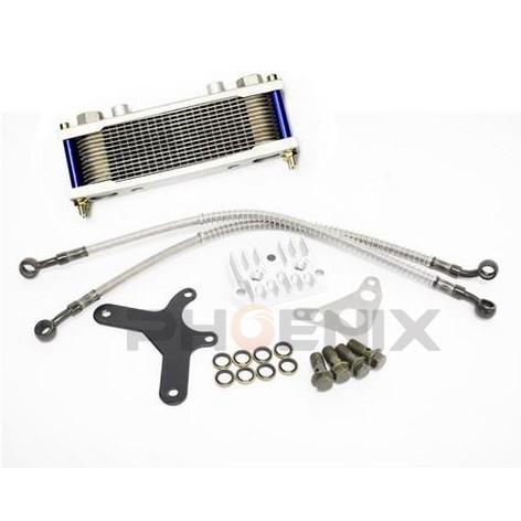 オイル クーラー SET 青 13段 ATV モンキー ゴリラ 6V 12Ｖ 横型エンジン用 汎用品 バイク