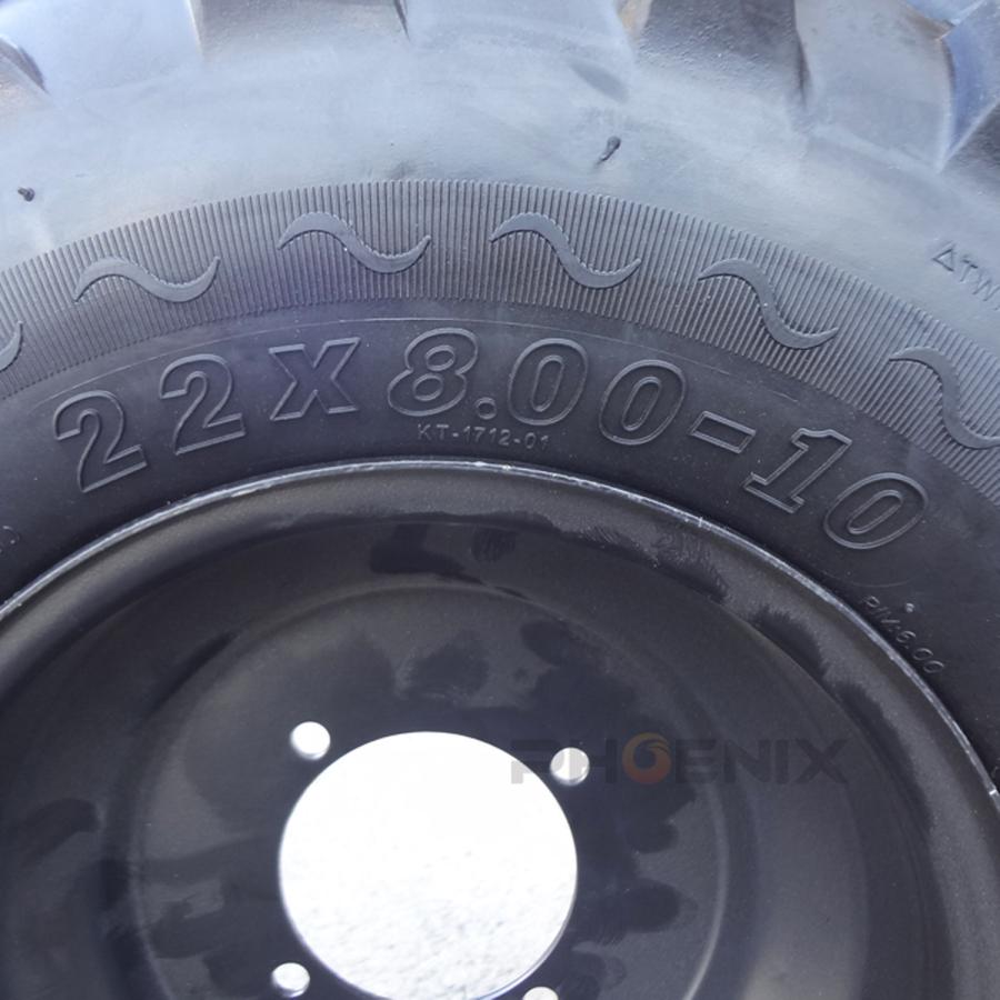 CKカスタム タイヤ ホイール 10インチ 左右 2本セット 22×8.00-10