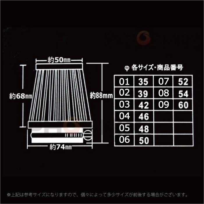 CKカスタム バイク メッシュ パワーフィルター エアクリーナー