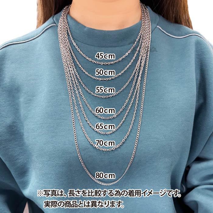 ネックレス値下げします。 Risa（リサ） ネックレス 喜平チェーン 2面 中折れ式 幅 6-12mm 45