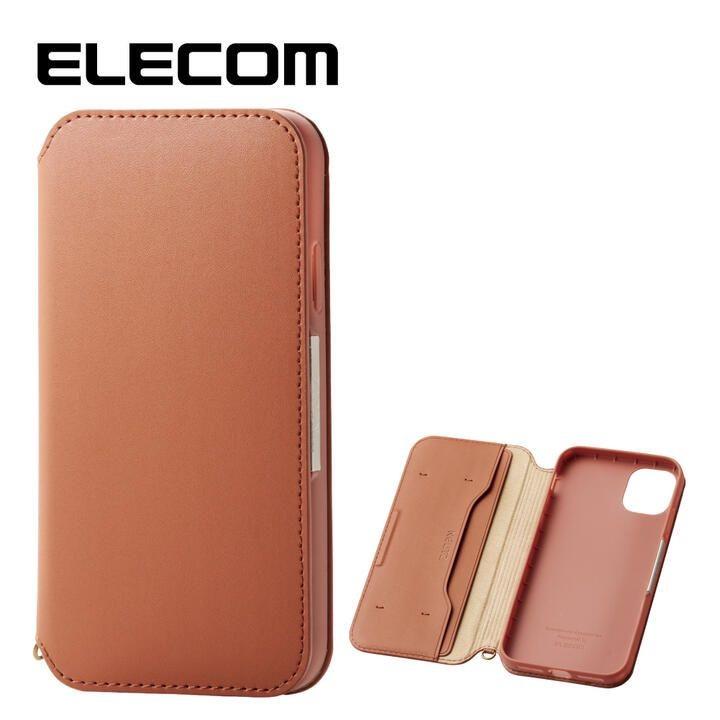 エレコム Neutz レザー手帳型ケース 耐衝撃 カード収納 ブラウン Iphone 11 Appbank Store 通販 Paypayモール