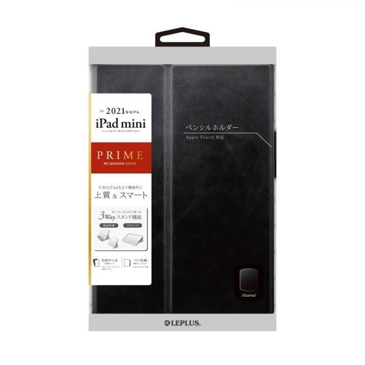 LEPLUS 薄型PUレザーフラップケース「PRIME」 ブラック 8.3インチ iPad mini 第6世代｜appbankstore｜02