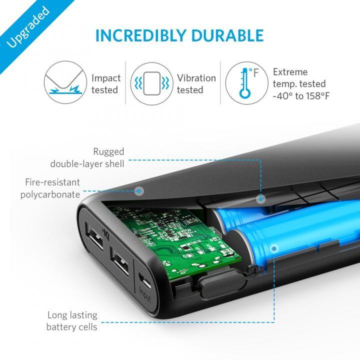 Anker PowerCore 2ポート4.8A出力 20100mAh モバイルバッテリー ブラック アンカー パワーコア｜appbankstore｜04