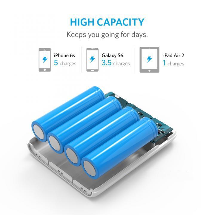 Anker PowerCore 13000mAh モバイルバッテリー ホワイト アンカー パワーコア｜appbankstore｜03