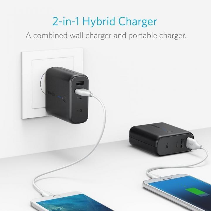 モバイルバッテリー Anker Powercore Fusion 5000 Usb急速充電器 ブラック Appbank Store 通販 Paypayモール