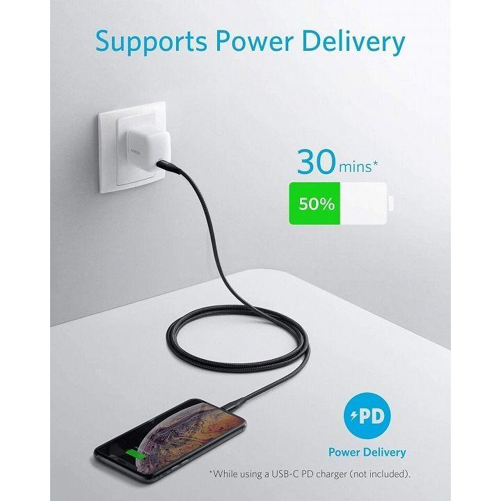 Anker PowerLine+ II USB-C & ライトニング ケーブル 1.8m ブラック|appbankstore|02