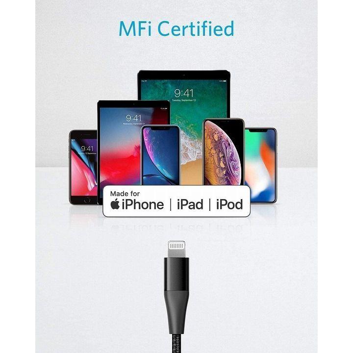 Anker PowerLine+ II USB-C & ライトニング ケーブル 1.8m ブラック|appbankstore|04