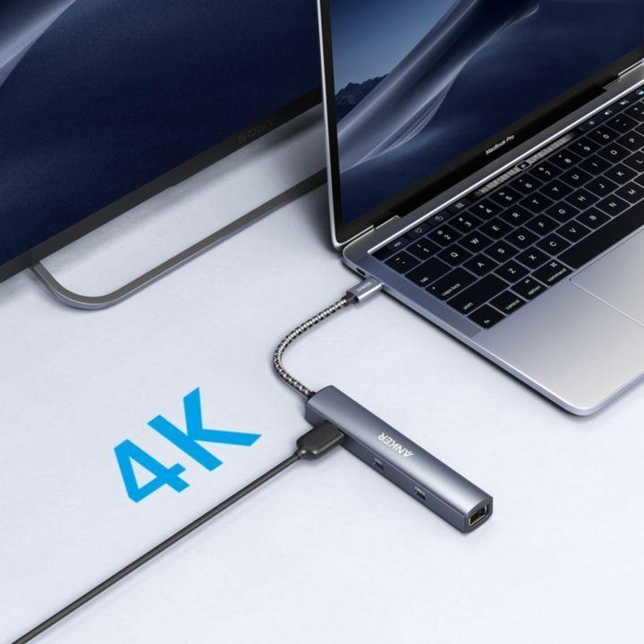 Anker PowerExpand 6-in-1 USB-C PD イーサネット ハブ グレー アンカー USB-Aポート｜appbankstore｜06