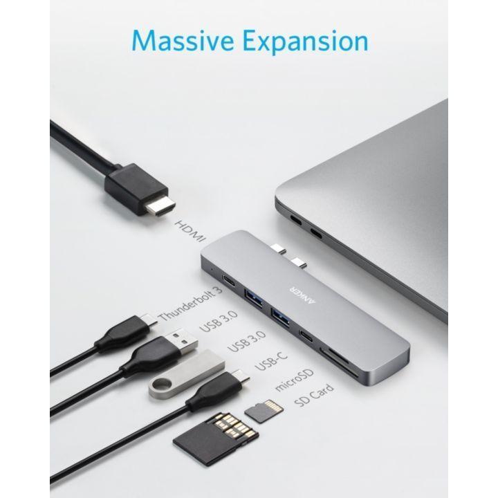 Anker PowerExpand Direct 7-in-2 USB-C PD メディア ハブ グレー|AppBank Store|01