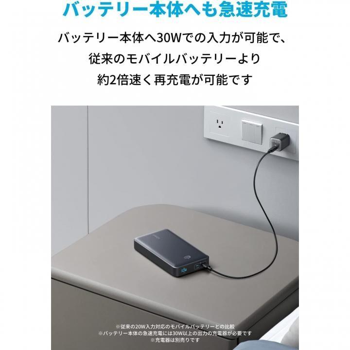 Anker 537 Power Bank PowerCore 24000 65W ブラック アンカー パワーコア モバイルバッテリー｜appbankstore｜03